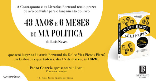 CONVITE_43 Anos e 6 Meses d e Má PolÃtica_Lu CONVITE_43 Anos e 6 Meses d e Má PolÃtica_Lu