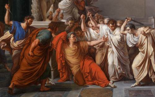 Detail-of-Vincenzo_Camuccini_-_La_morte_di_Cesare-