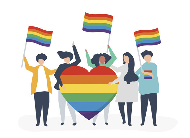 character-illustration-people-holding-lgbt-support